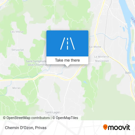 Chemin D'Ozon map