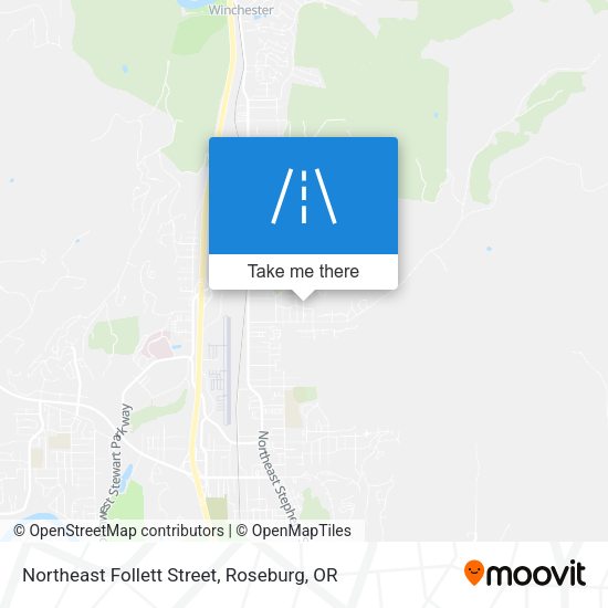 Mapa de Northeast Follett Street