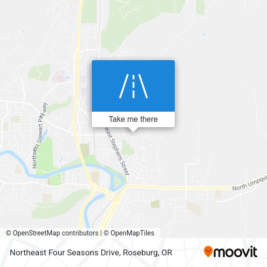 Northeast Four Seasons Drive map