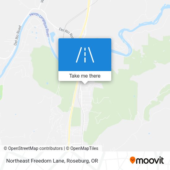 Northeast Freedom Lane map