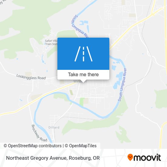 Northeast Gregory Avenue map