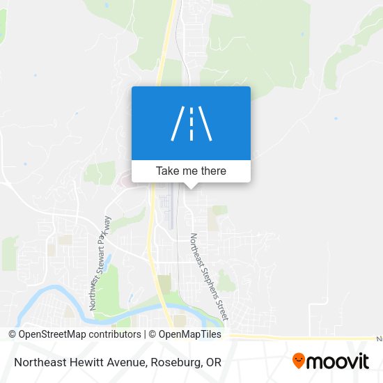 Northeast Hewitt Avenue map