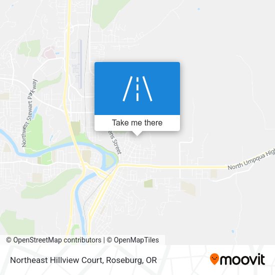Northeast Hillview Court map