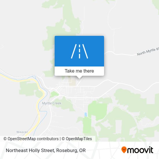 Northeast Holly Street map