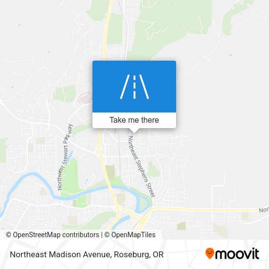 Northeast Madison Avenue map