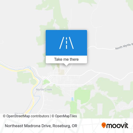 Northeast Madrona Drive map