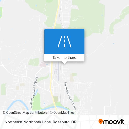 Northeast Northpark Lane map