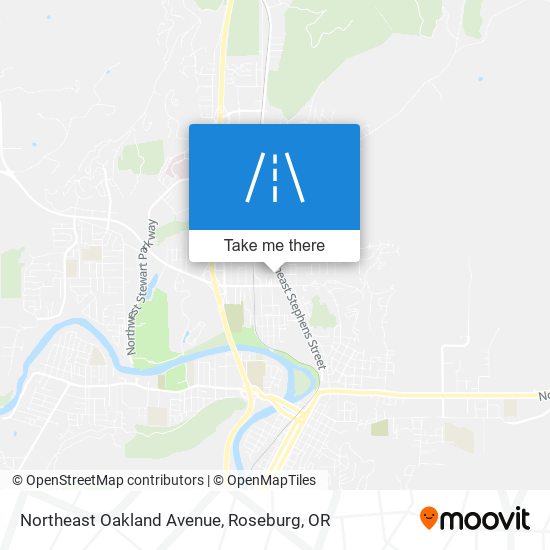 Mapa de Northeast Oakland Avenue