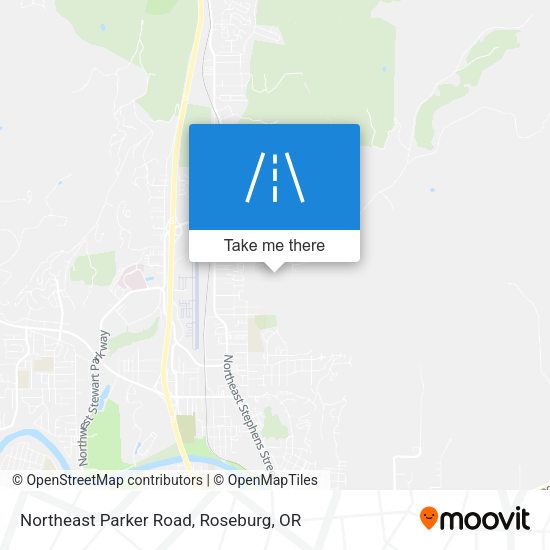 Northeast Parker Road map