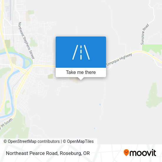 Northeast Pearce Road map