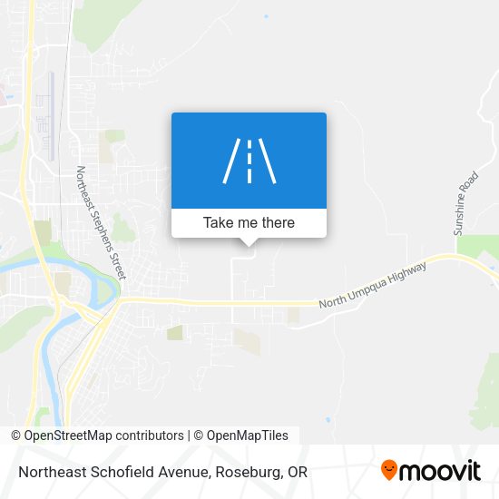 Northeast Schofield Avenue map