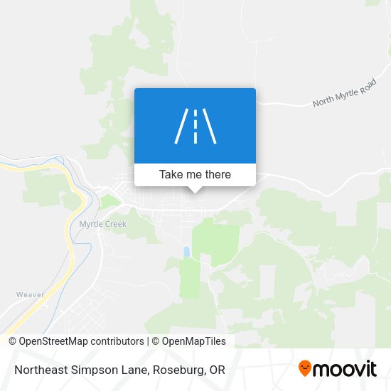 Northeast Simpson Lane map