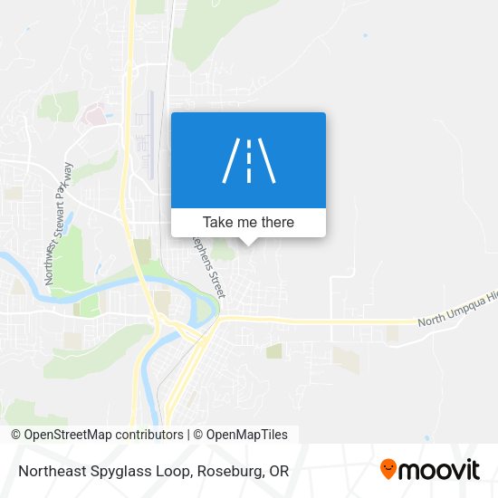 Northeast Spyglass Loop map