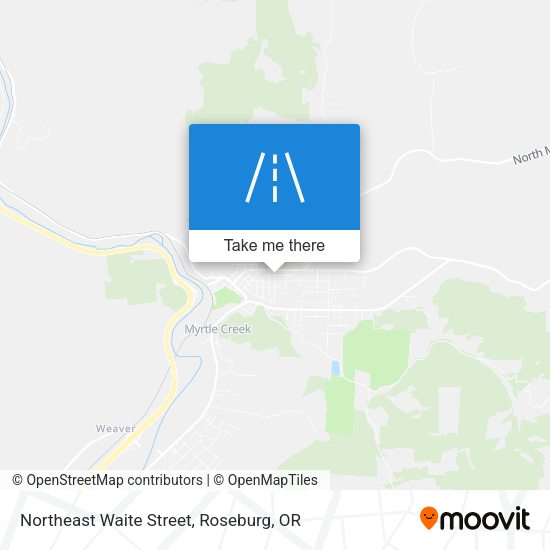 Northeast Waite Street map