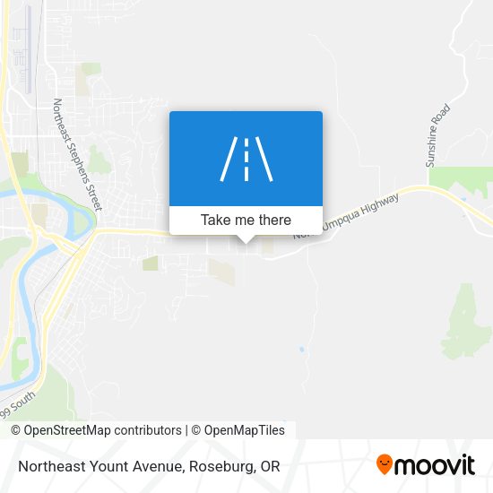 Northeast Yount Avenue map