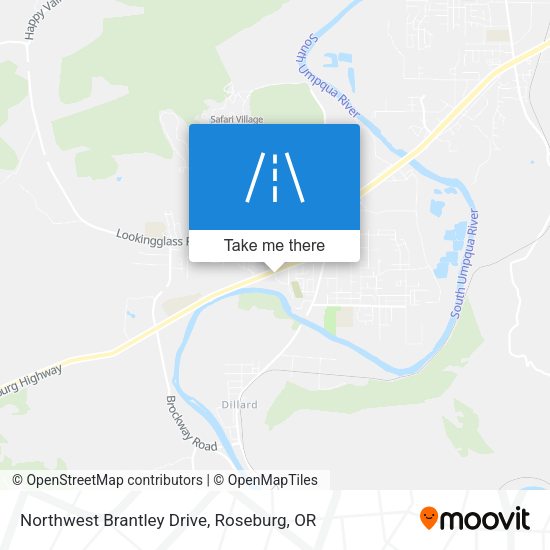 Northwest Brantley Drive map