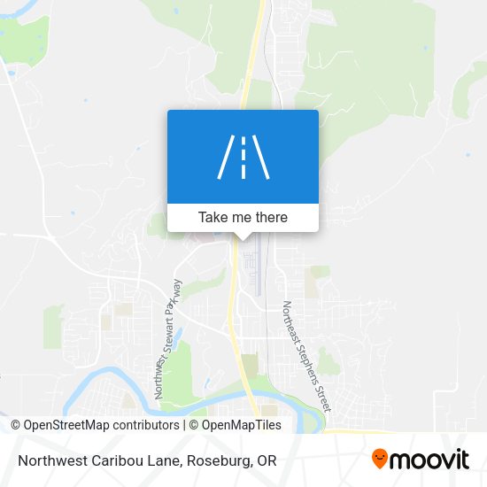 Northwest Caribou Lane map