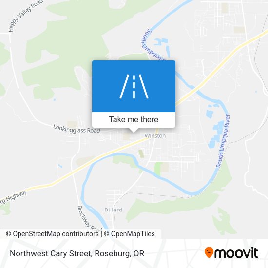 Northwest Cary Street map