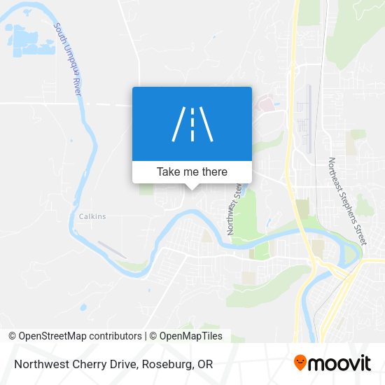Northwest Cherry Drive map