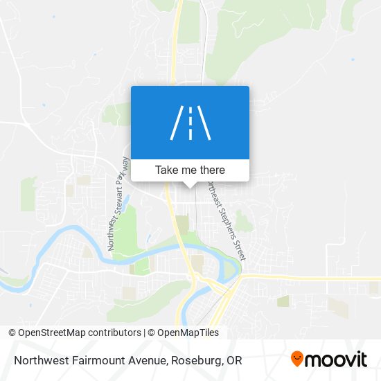 Northwest Fairmount Avenue map