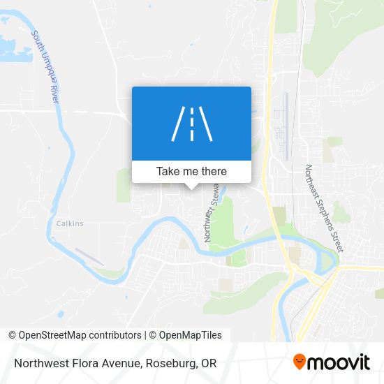 Northwest Flora Avenue map