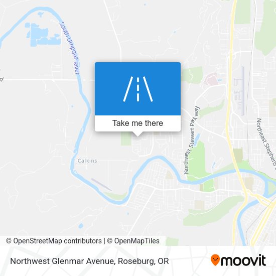 Northwest Glenmar Avenue map