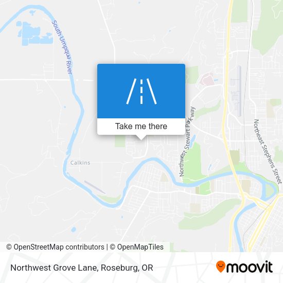 Northwest Grove Lane map