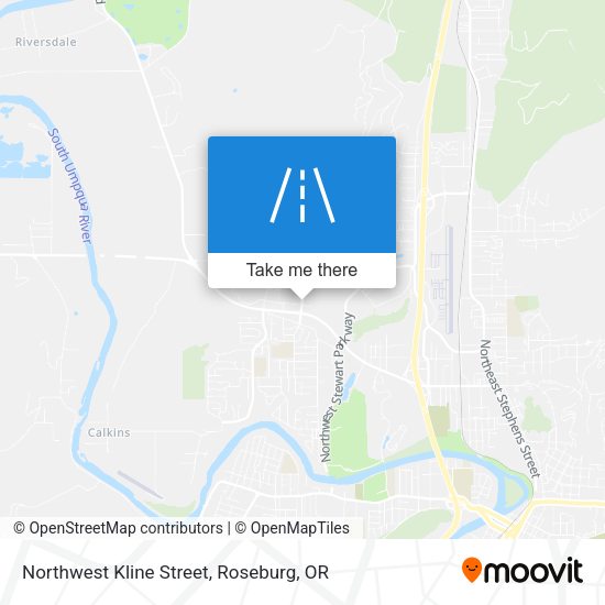 Northwest Kline Street map