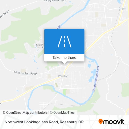 Mapa de Northwest Lookingglass Road