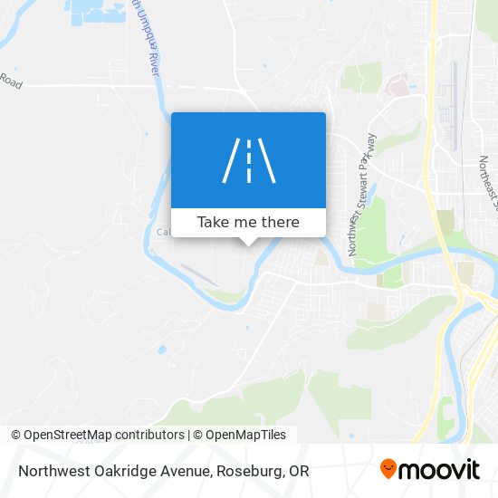 Mapa de Northwest Oakridge Avenue