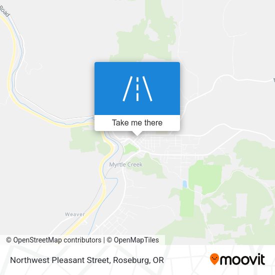 Northwest Pleasant Street map