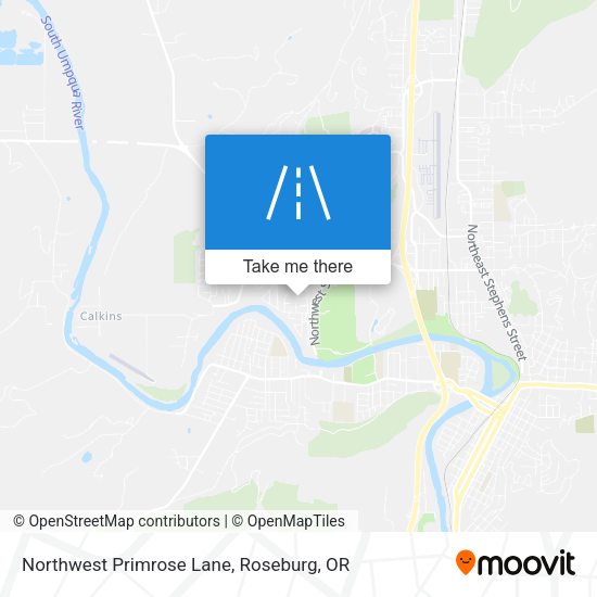 Northwest Primrose Lane map