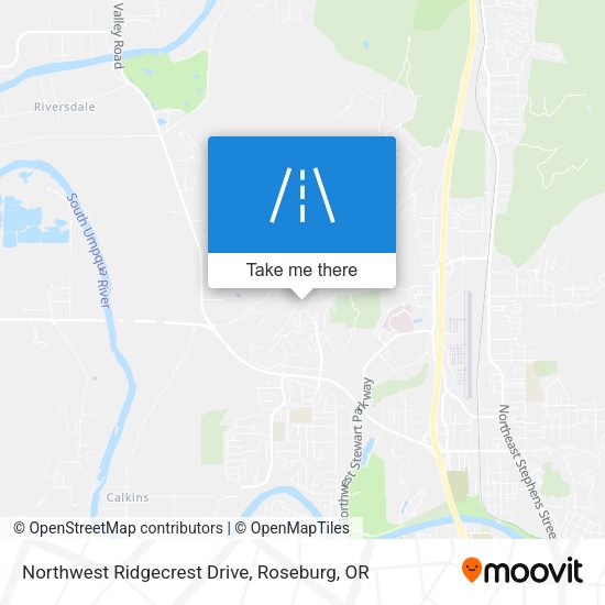 Northwest Ridgecrest Drive map
