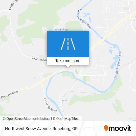 Northwest Snow Avenue map