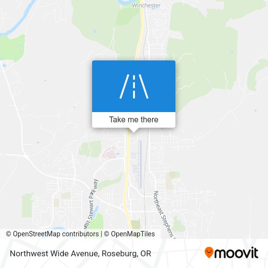 Northwest Wide Avenue map