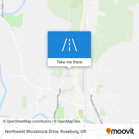 Mapa de Northwest Woodstock Drive