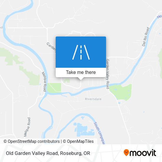 Old Garden Valley Road map
