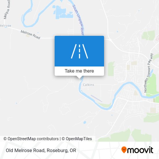 Old Melrose Road map