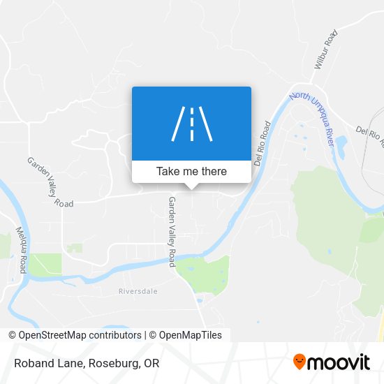 Roband Lane map