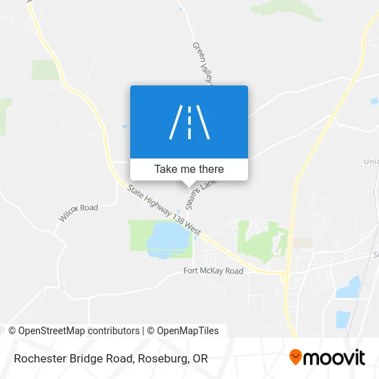 Rochester Bridge Road map