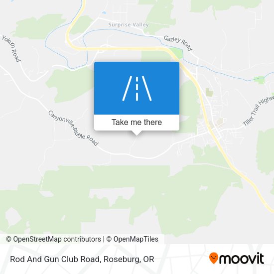Mapa de Rod And Gun Club Road