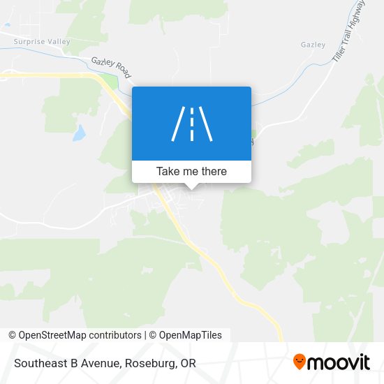 Southeast B Avenue map