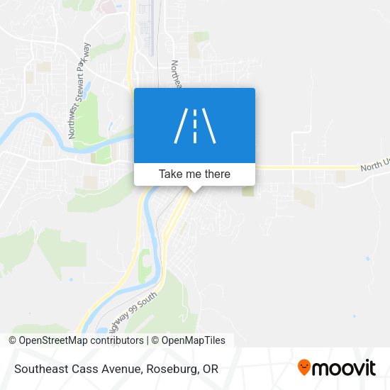 Southeast Cass Avenue map