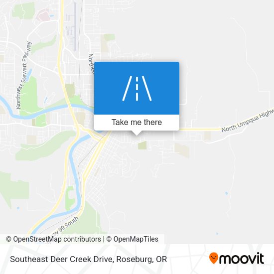 Southeast Deer Creek Drive map
