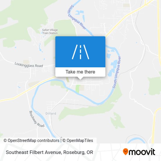 Southeast Filbert Avenue map