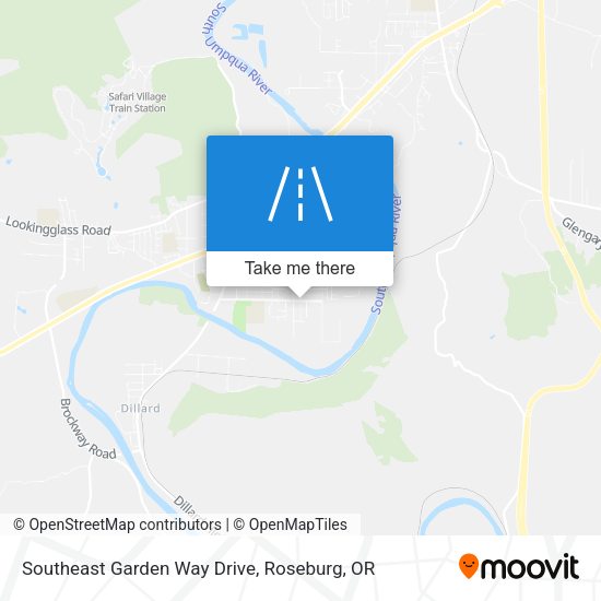 Southeast Garden Way Drive map