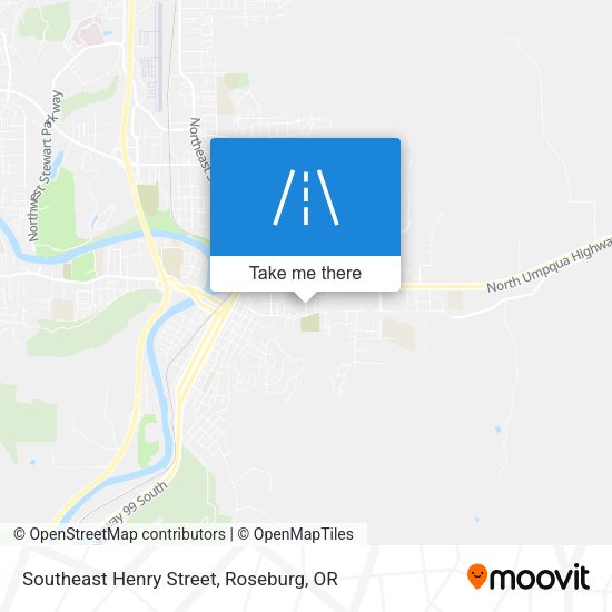 Southeast Henry Street map