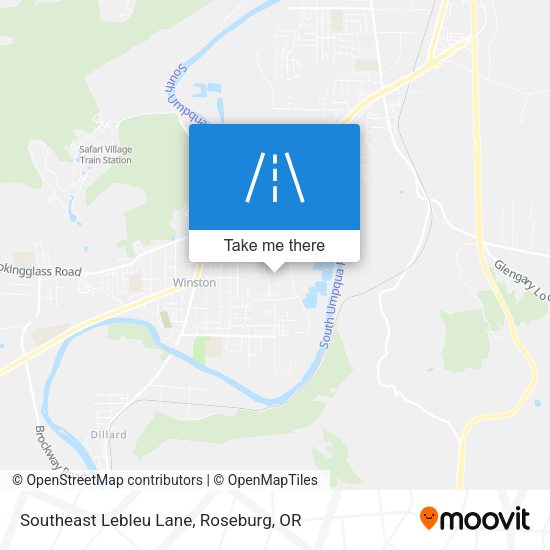 Southeast Lebleu Lane map