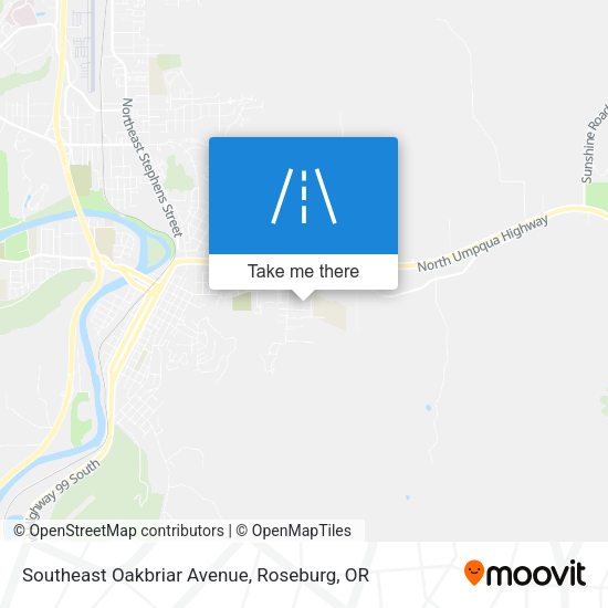 Southeast Oakbriar Avenue map