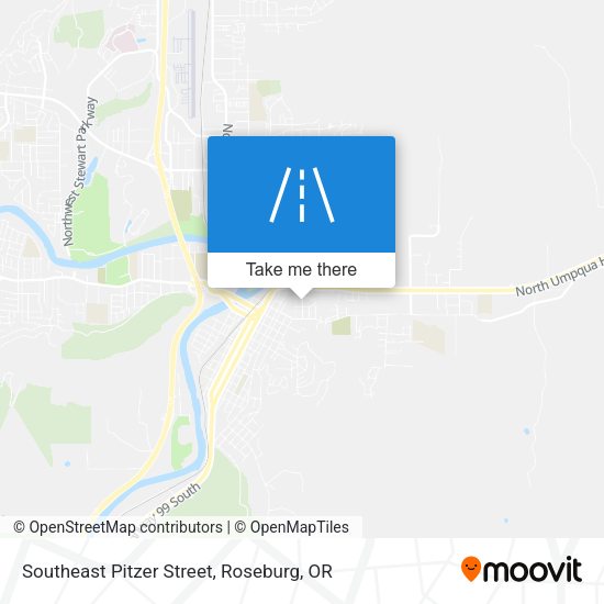 Southeast Pitzer Street map